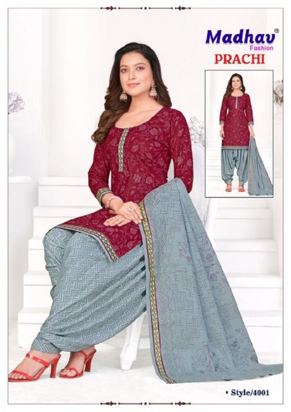 Madhav Prachi Vol 4 Designer Cotton Dress Material Collection